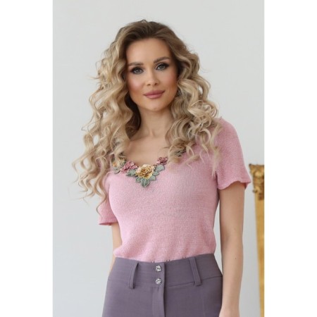 Female jumper, size 42, pink color-2