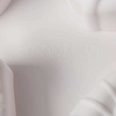 Form for mousse desserts and baking “leaflet”, silicone, 29.5 × 17 × 3.2 cm, 6 cells (8.7 × 5.5 cm), white color-6