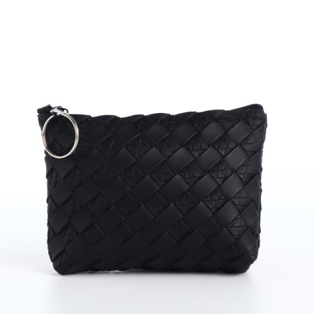 Women's wallet with lightning, black color