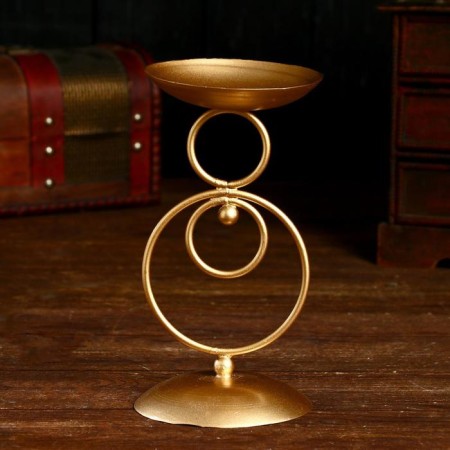 The candlestick "Arne" metal. 10x10x20 cm-1