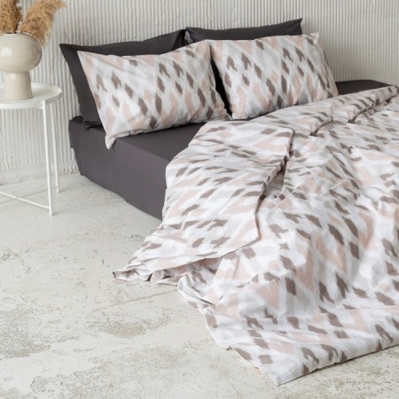 Set of pillowcases "Solo", size 70x70 cm, beige color, 2 pcs-2