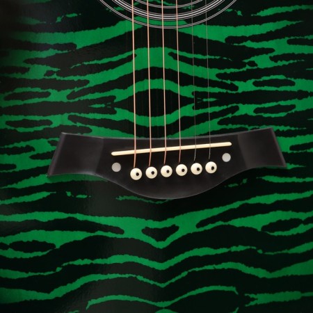 Акустическая гитара Music Life QD-H40Q-hw, зеленый-3