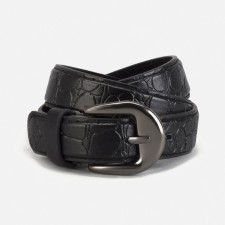 Building belt, width 2 cm, screw, buckle metal, black color