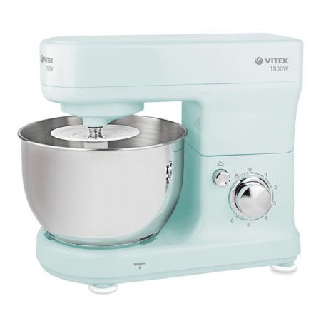 Vitek VT-1436, 1000 W, 4 l, 6 speeds, 3 nozzles, blue, blue