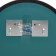 Circle mirror, wall, 50x50 cm, black baguette