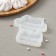 Silicone form "I love you", 8 × 4.5 cm, 6 × 3.5 cm, the color is transparent
