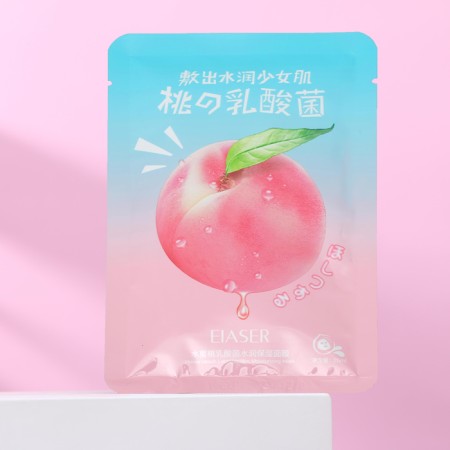 Facial face mask with peach extract, moisturizing-1
