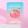 Facial face mask with peach extract, moisturizing