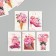 Cardboard "Peonies" set 10 pcs (5 types) 4x6 cm