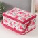Casket for needlework "Pink flowers" 19x26x14.5 cm