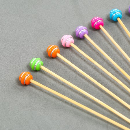 Wooden skewers "sweets", 12 cm, set of 12 pcs.