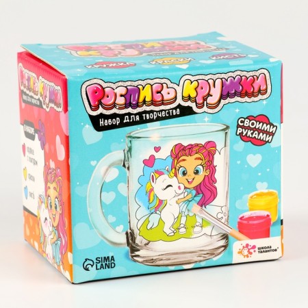 Set for creativity painting mugs "Princess and unicorn"-5