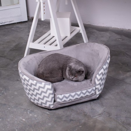 Sulperion Teddy, 75x45x36 cm, furniture fabric, size S, gray
