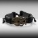 Bracelet Leather "Style" owl, black color with black silver, d = 6 cm