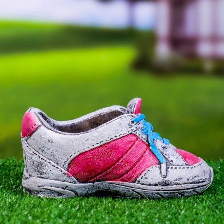 Pot "Sneakers" Red-White, 16.4*8*10cm-2