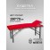 Cosmetological couch with a face-stro-strong sv face opening, three-section, size 190 × 70 × 68-84 cm, red red color