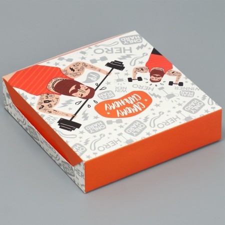 Confectionery packaging, the box “The strongest”, 14 x 14 x 3.5 cm-2