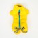 Kombinson for dogs "peas", size 14 (DS 27, OG 38, Osh 30 cm), yellow