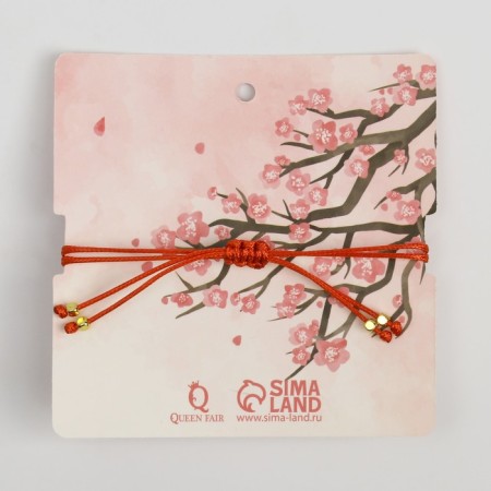 Bracelet "Kotik" Neko, the color is red in gold-3