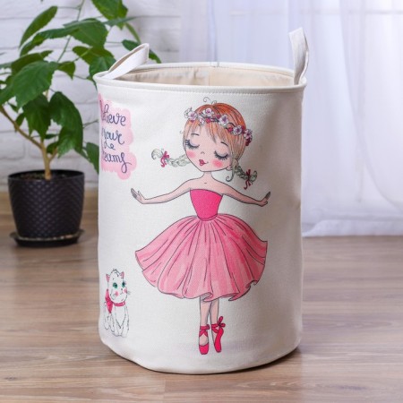 Basket for toys "Princess" 35 × 35 × 45 cm