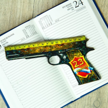 Ruler - pistol "since February 23" 17 cm-2
