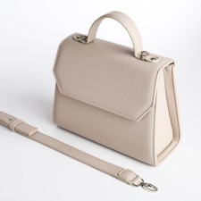 Women's bag Textura, messenger, medium size, beige color