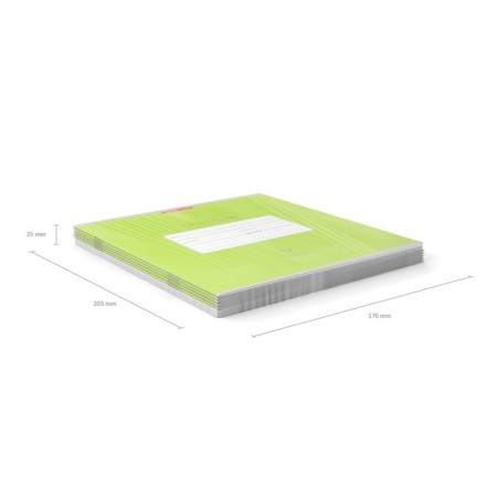 Notebook 12 sheets in the line "Classic Bright", cardboard cover 170 g/m2, mix-6