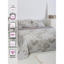 Постельное бельё евро Vega, размер 200x215 см, 200x220 см, 50x70 см - 2 шт