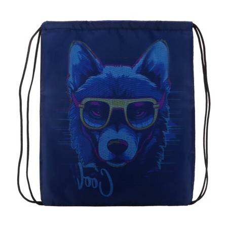 A bag for shoes 420 x 340 mm, calligrata MSO-5s, (soft polyester, density 210d), "dog in glasses"-2