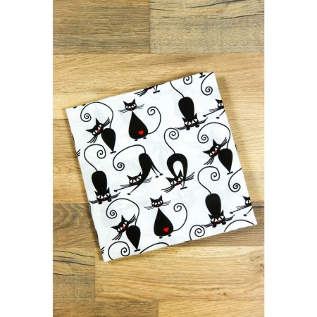 Pillowcase, size 50 × 70 cm, cat print-1