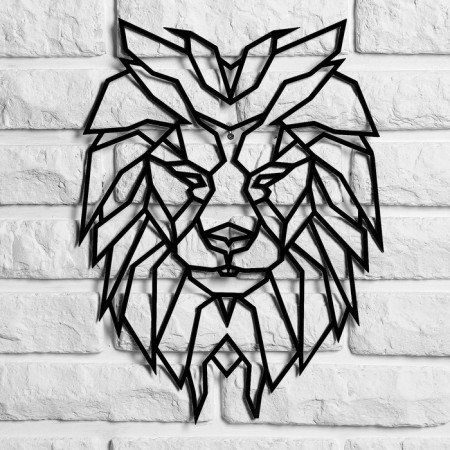 Metal panel "lion" 30x30cm-2
