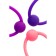 A set of vaginal balls L’Eroina byfa Bloom, silicone, purple-pink