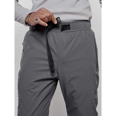 Trouses insulated sporty male winter, size 48, color gray color-9