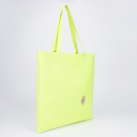 Shoper without lightning, without lining, with Velcro, color lemon-3