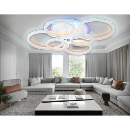 LED ceiling LED with RGB backlight and Ambrella Light, Original, FA9528, 6XLED, 160 W, 12000LUM, 3000, 6400K, white color-2
