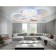 LED ceiling LED with RGB backlight and Ambrella Light, Original, FA9528, 6XLED, 160 W, 12000LUM, 3000, 6400K, white color