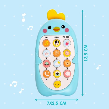 Musical telephone "Baby Chip", sound, color blue-1
