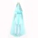 Carnival set of princesses: a hipu mint raincoat, crown, length 100 cm
