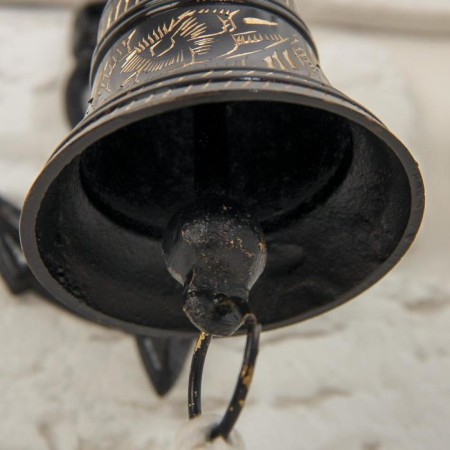 Rynda "Bell with anchor" brass16x11x8 cm-4