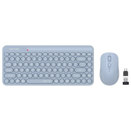 Keyboard + Mouse A4Tech FSTYLER FG3200 Air2 Claw: Blue Mouse: Blue USB Wireless Slim Mu 107990-1