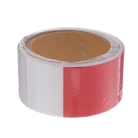 Reflective tape, self-adhesive, red-white, 5 cm x 5 m-2