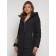 Coat insulated winter female, size 44, black color