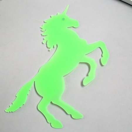 Phosphorus sticker "unicorn" with glue pads mix 29.5x25 cm-7