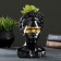 Kashpo - organizer "Bust Frida" Black with gold, 11x17x11cm