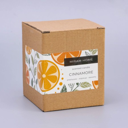 Aromatic candle in the glass "Cinnamore", orange and cinnamon, 200 g-6