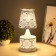 Aroma lace with backlight "pattern" E27 40W+RGB white 13x13x30 cm
