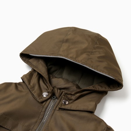 Vetrovka for a boy, height 134 cm, khaki color-2