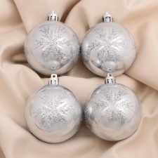 Set of balls plastic D-6 cm, 4 pcs 