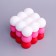 Figure Aromatic candle "Babb cube", 6 cm, white-red, berries