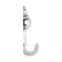 Furniture tundra hook TKD028, two -rod, chrome, 8 pcs TMP